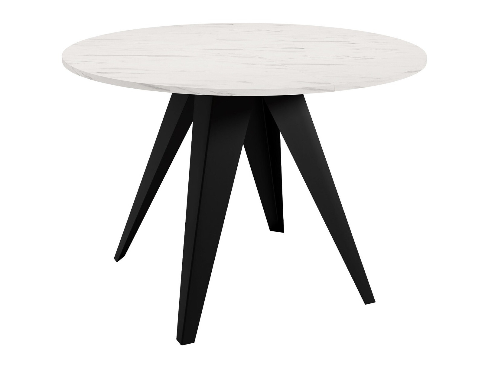 Tafel Oswego 114 (Zwart + Wit marmer)