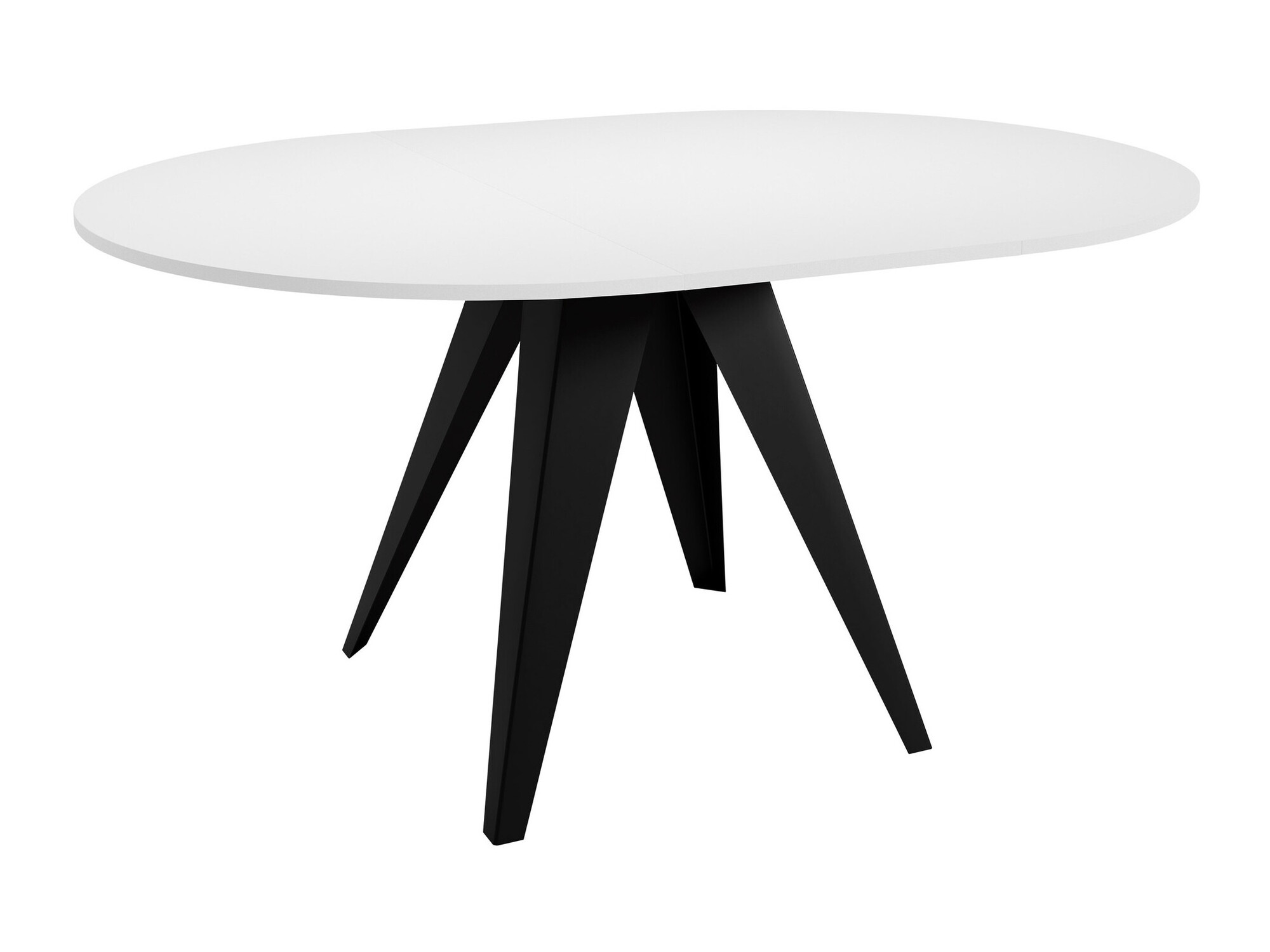 Tafel Oswego 114 (Zwart + Wit)
