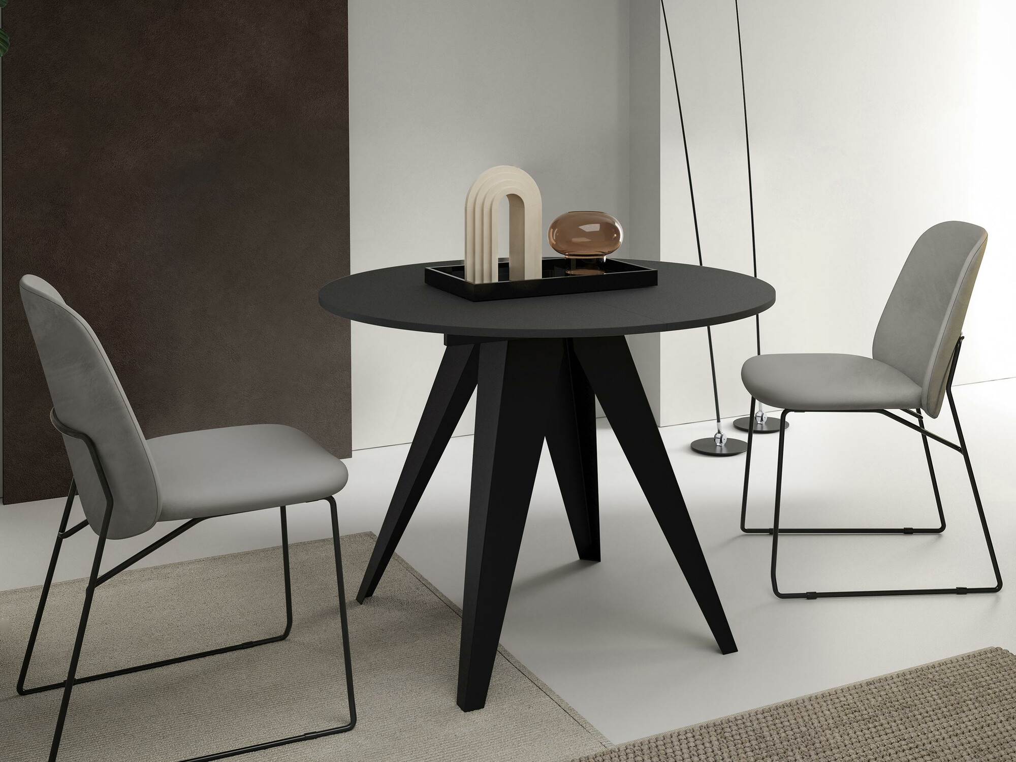 Tafel Oswego 114 (Zwart)