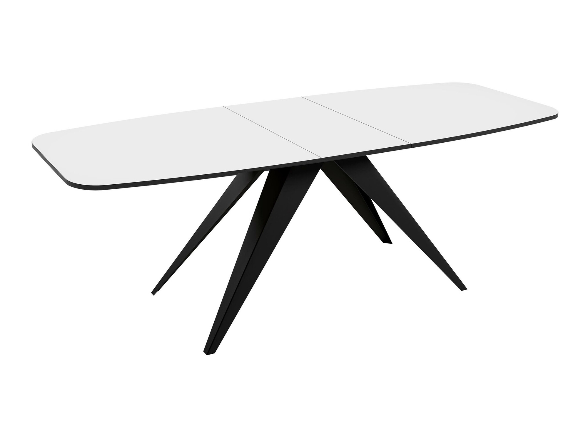 Tafel Oswego 115 (Zwart + Wit marmer)