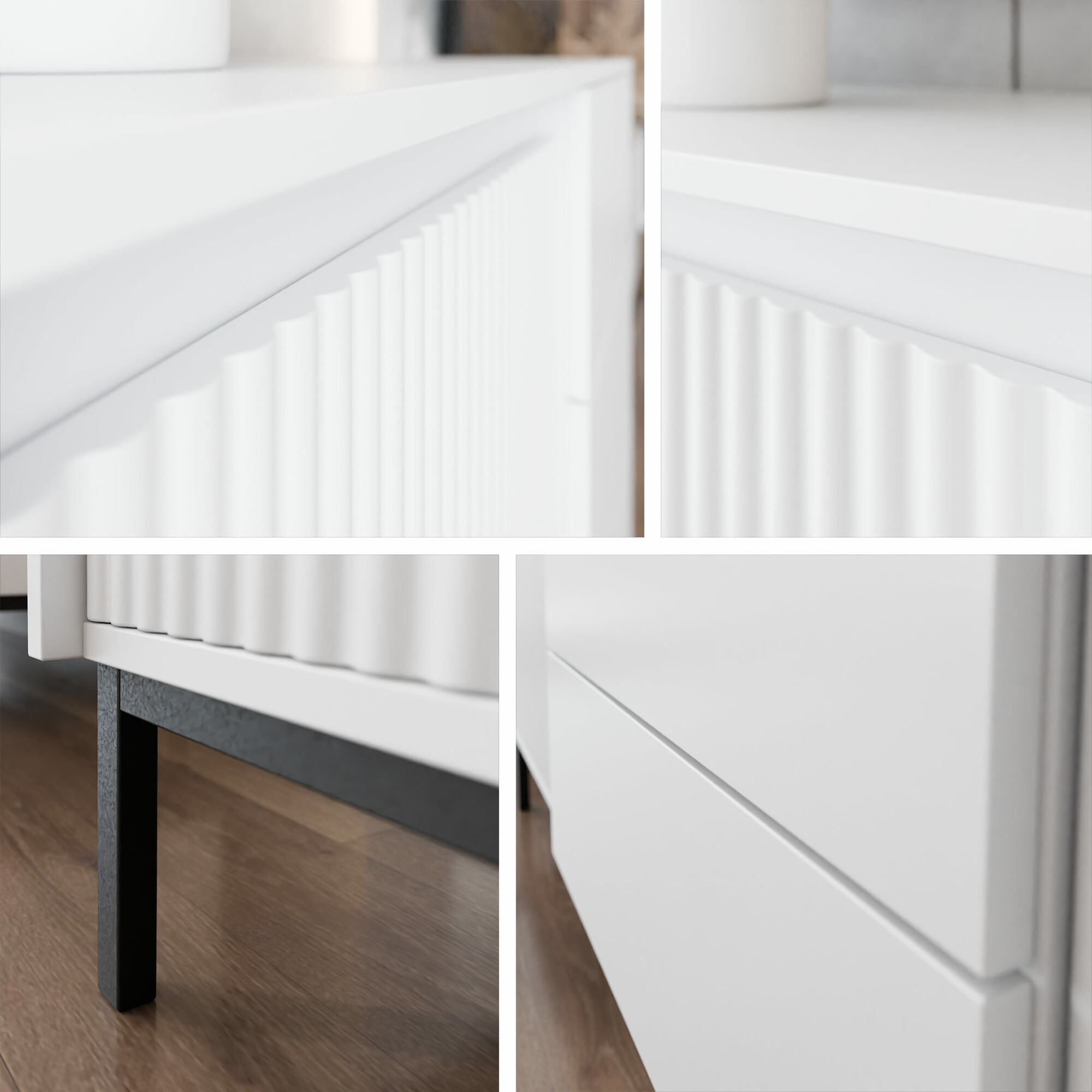 Nachtkastje Comfivo Delruva 105 (Wit)