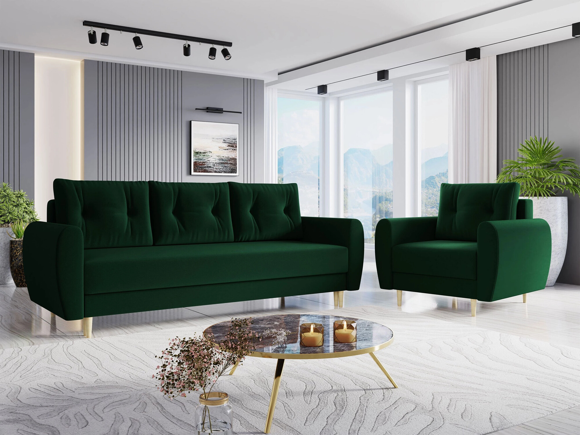 Gestoffeerde meubelset Memphis 145 (Itaka 10)