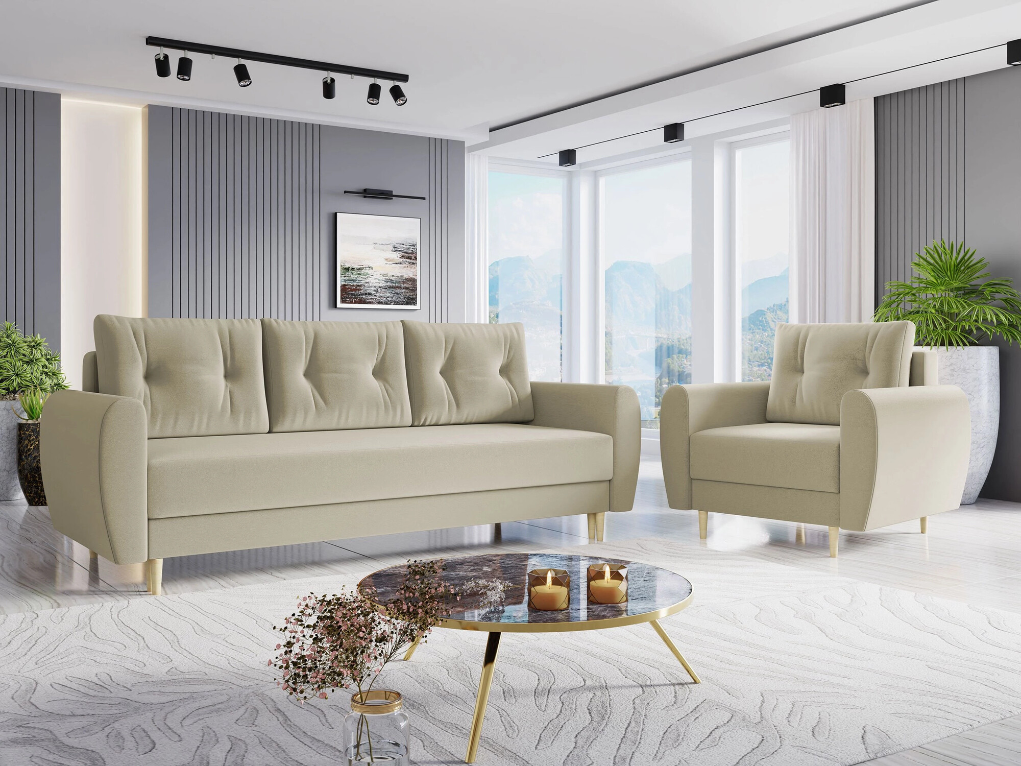 Gestoffeerde meubelset Memphis 145 (Itaka 16)