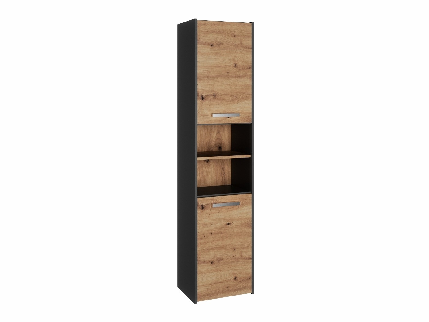Staand badkamermeubel Mandeville 250 (Antraciet + Artisan eiken)
