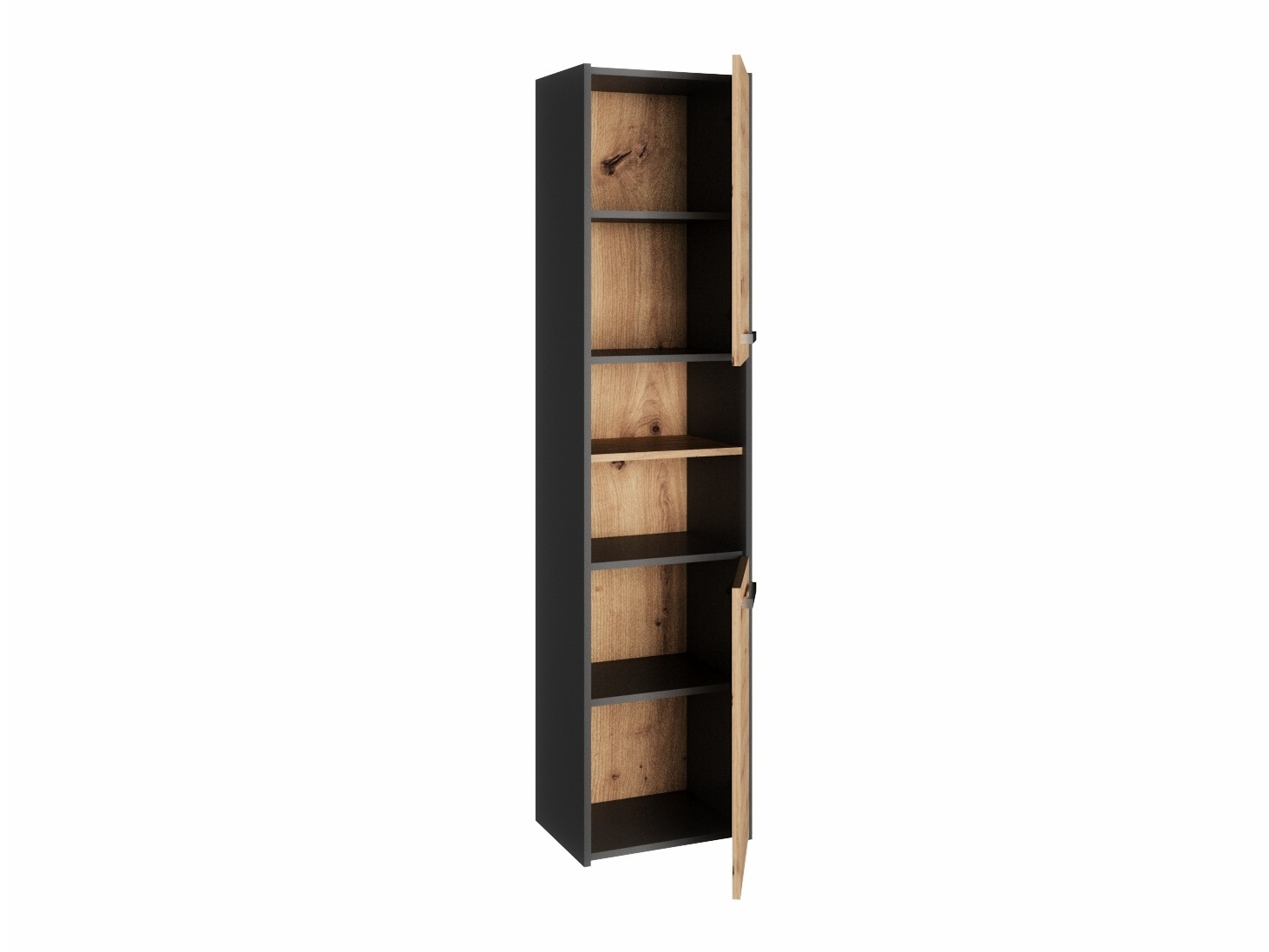 Staand badkamermeubel Mandeville 250 (Antraciet + Artisan eiken)