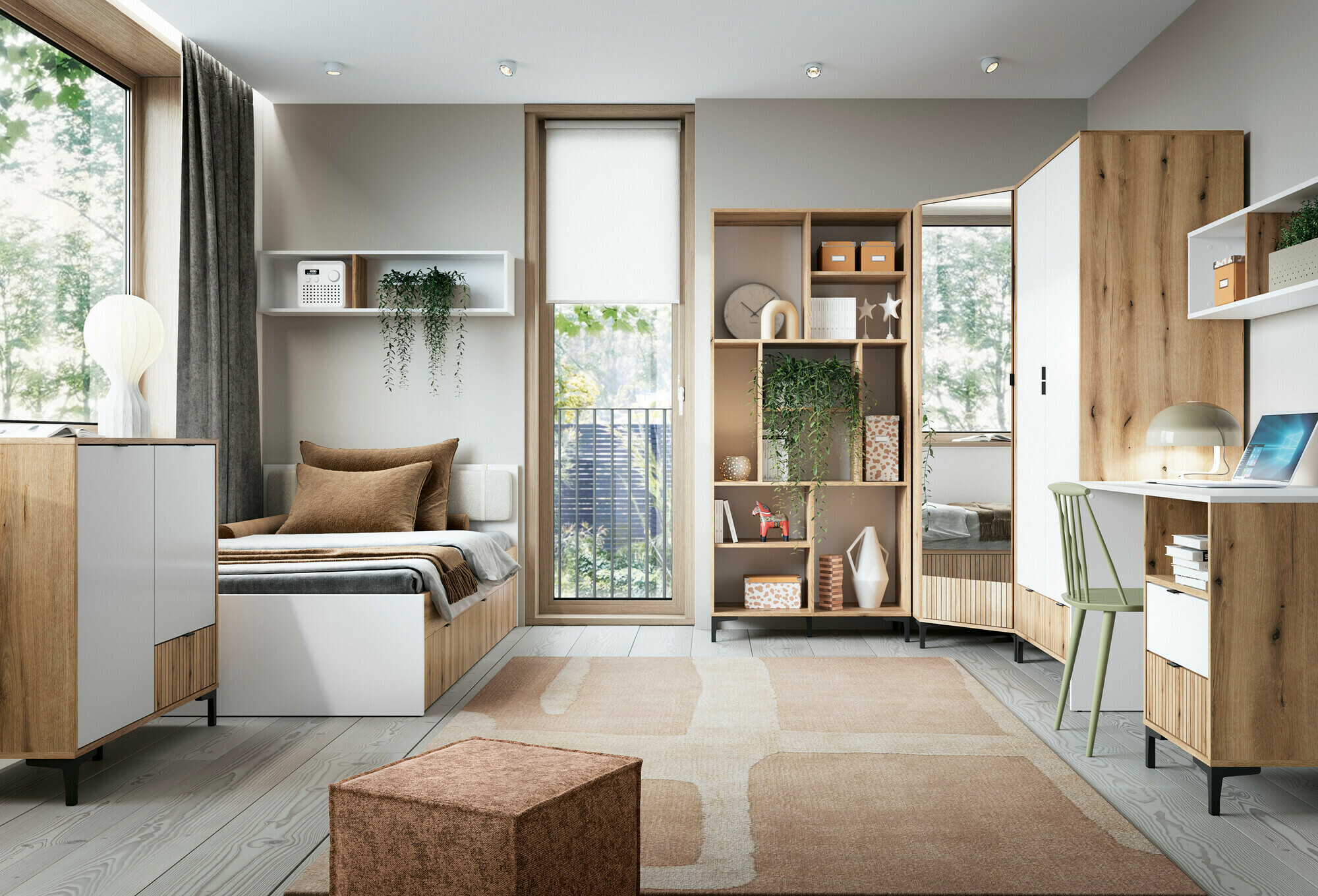 Hoekkledingkast Lorcamu 112