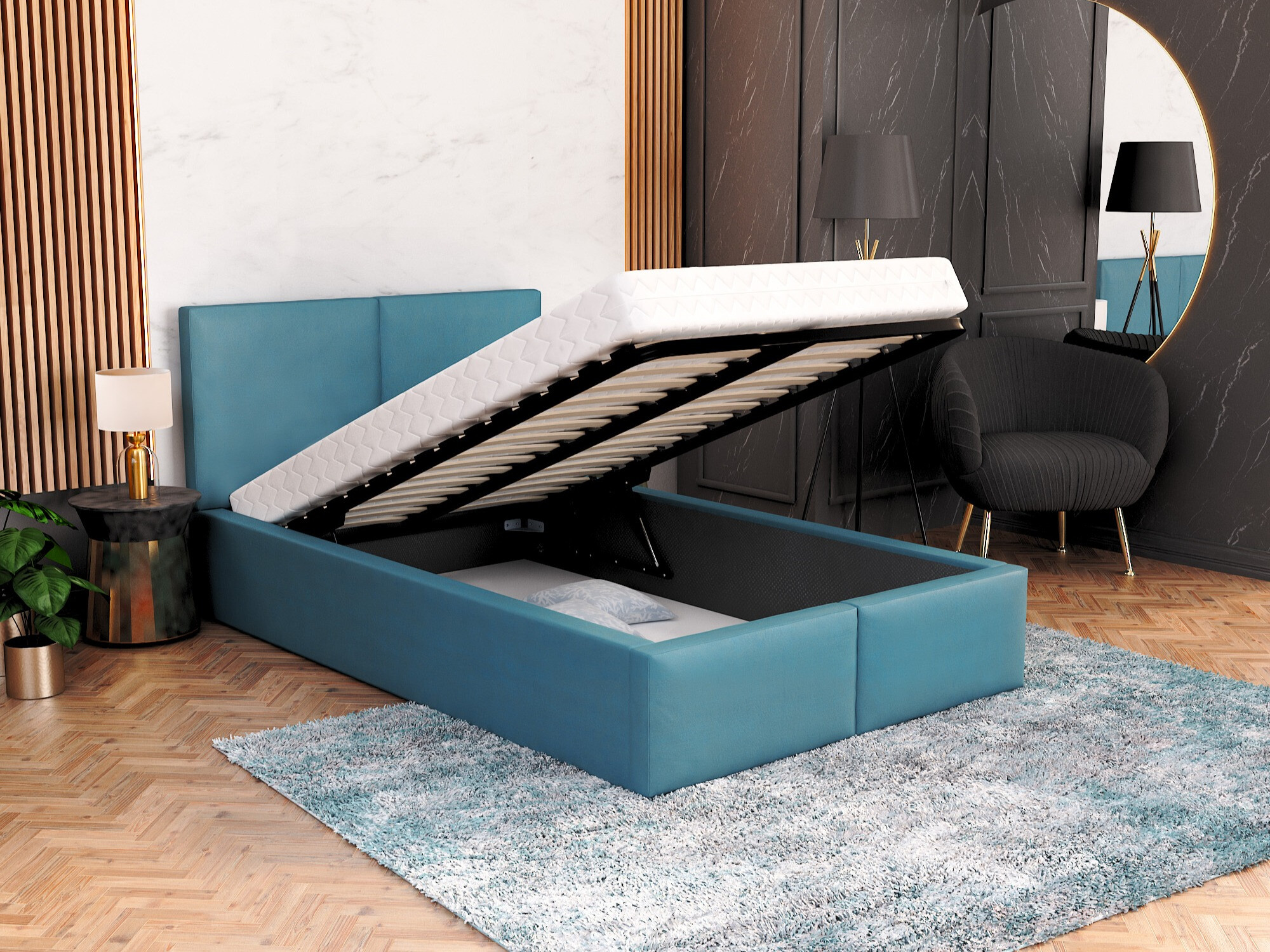 Bed Fairfield 109 (Turquoise)