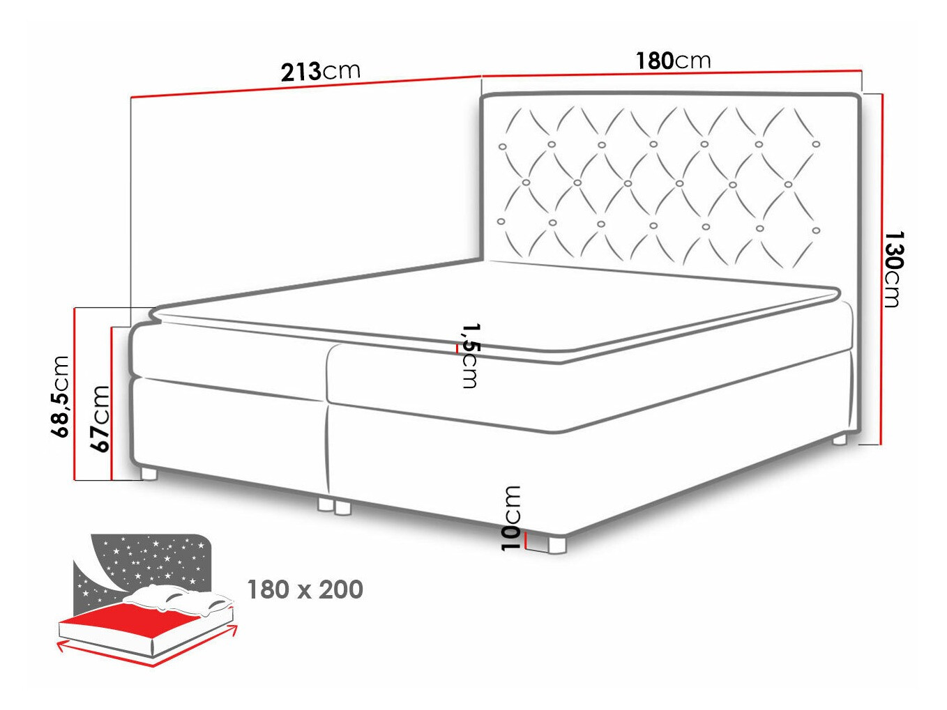 Boxspring Domus (Primo 8804)