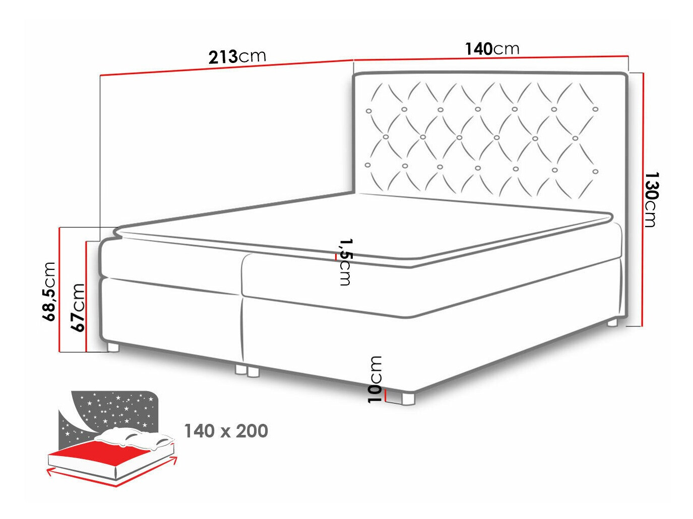 Boxspring Domus (Primo 8804)