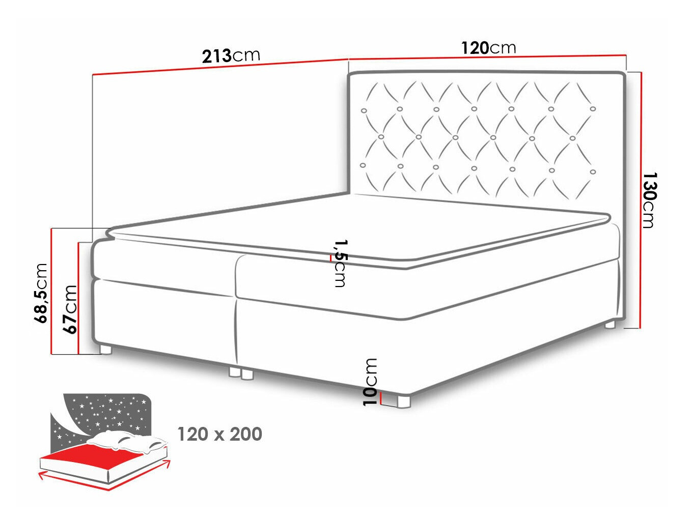 Boxspring Domus (Primo 8809)