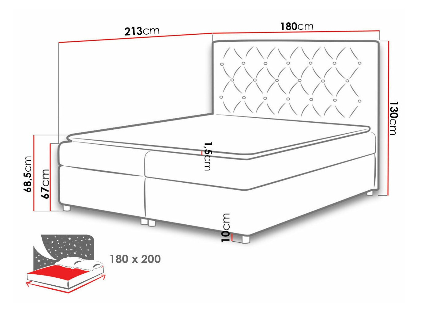 Boxspring Domus (Primo 8813)
