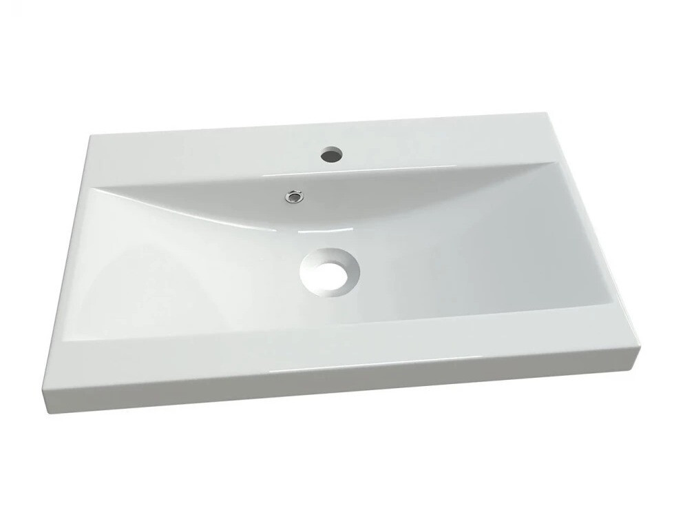 Badkamerset Sarasota 140 (Glanzend zwart + Wotan eik)