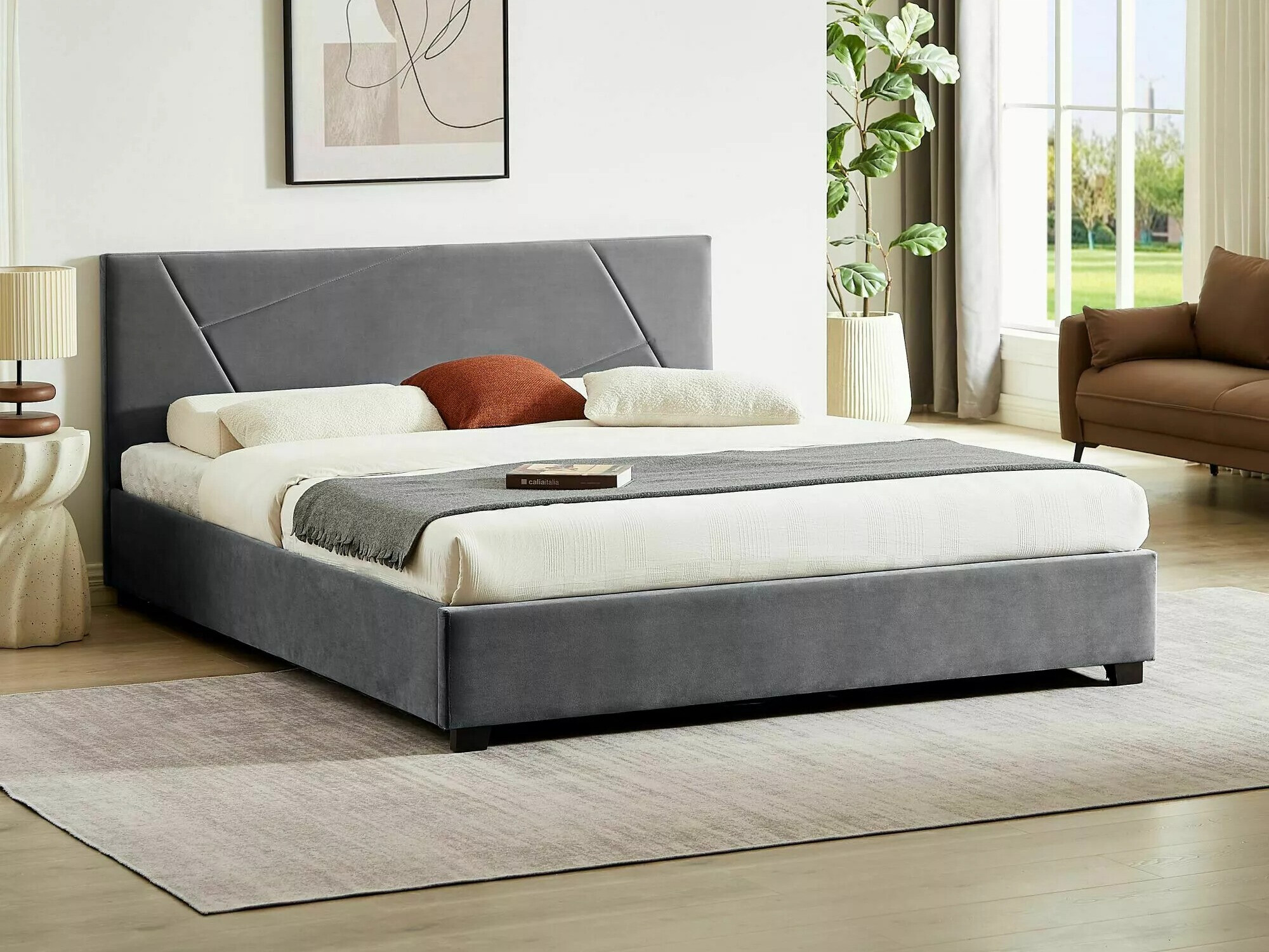 Bed Detroit 104 (Grijs)