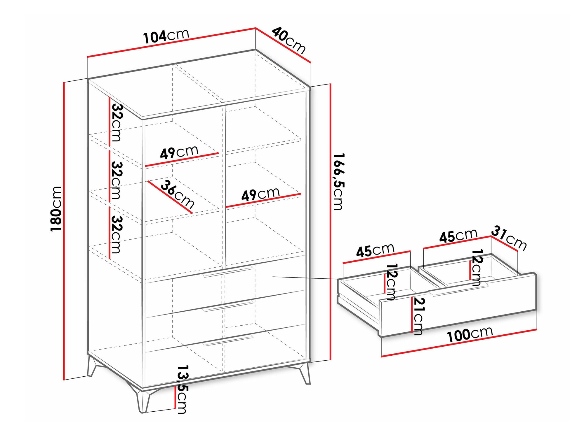Boekenkast Comfivo Camlue 103