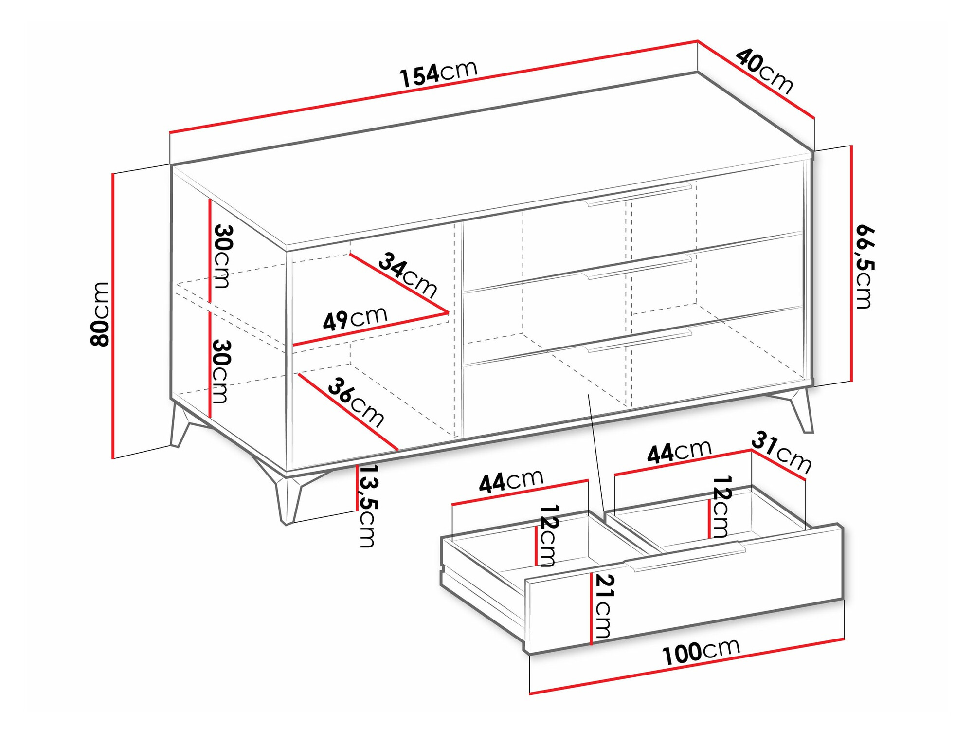 Ladekast Comfivo Camlue 100