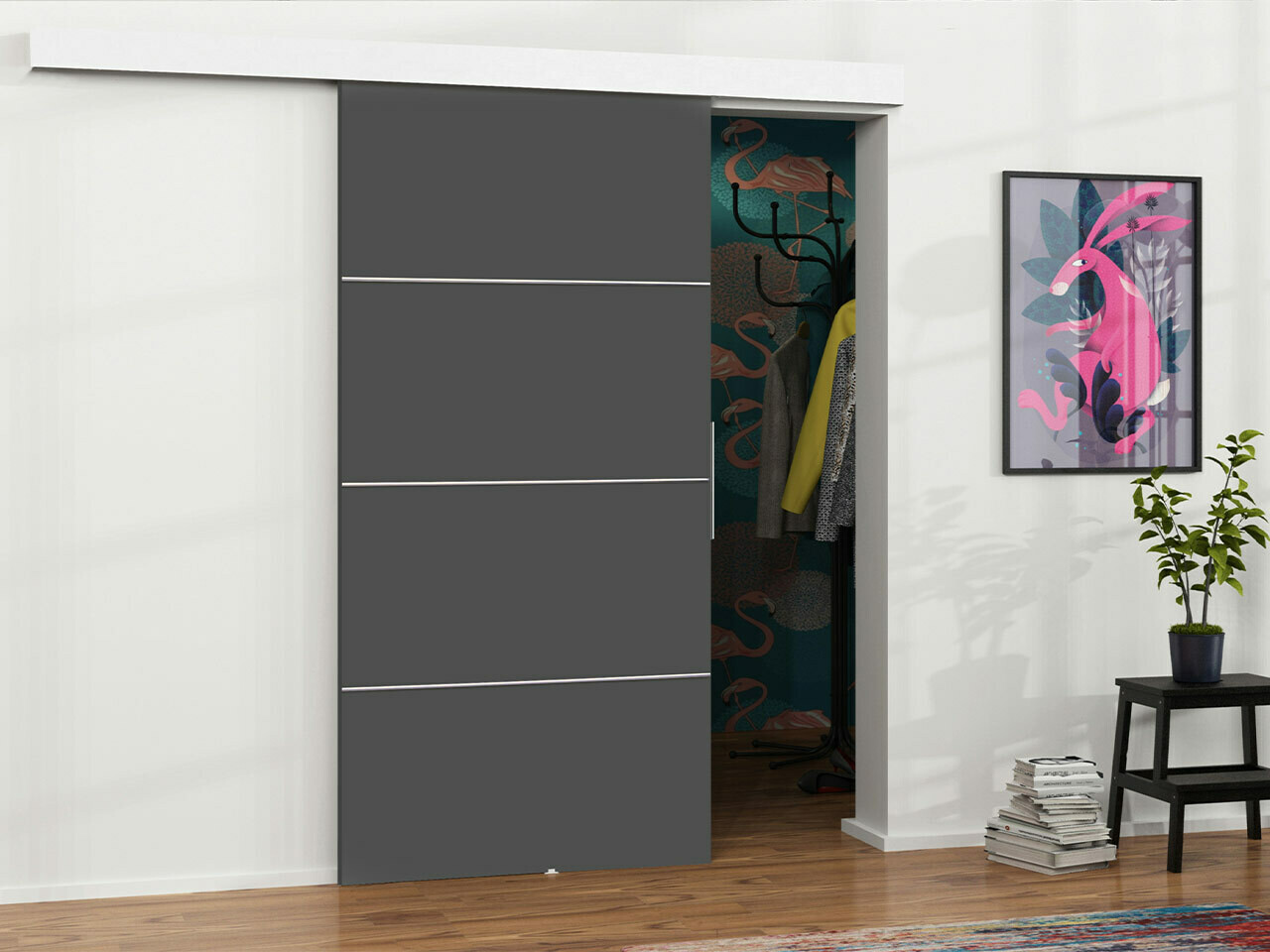 Schuifdeur Dover 146 (Antraciet)