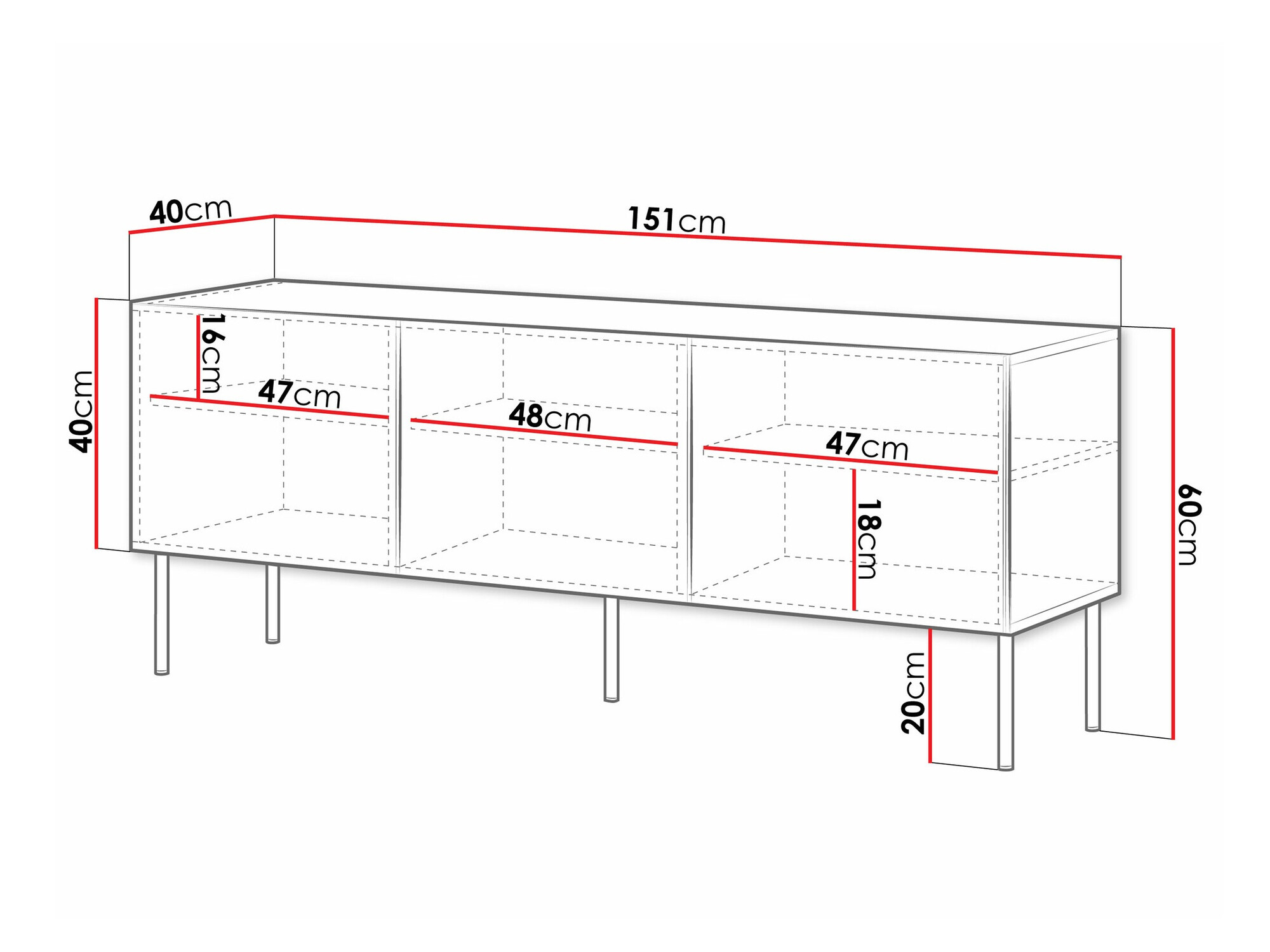 TV-meubel Celra (Wit)