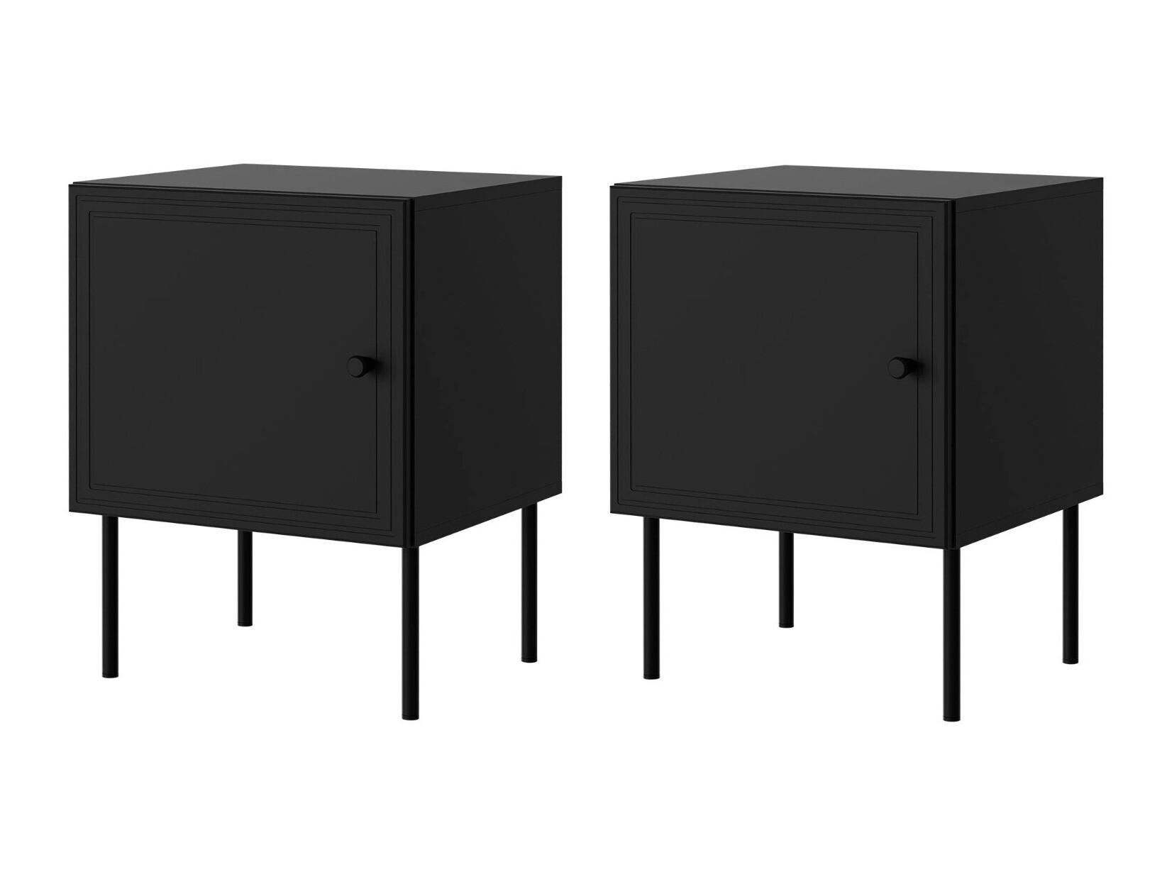 Een set nachtkastjes Celra (Zwart)