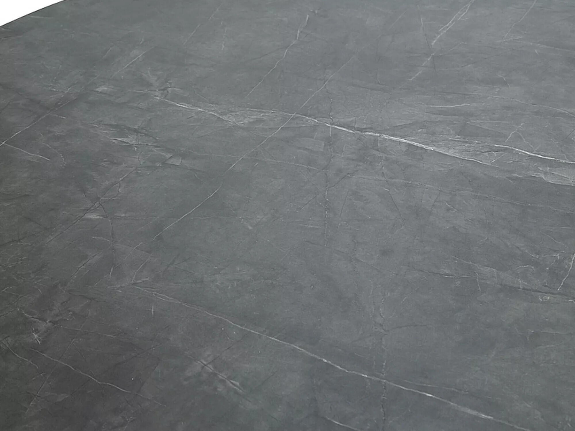 Tafel Detroit 137 (Grijs marmer + Zwart)