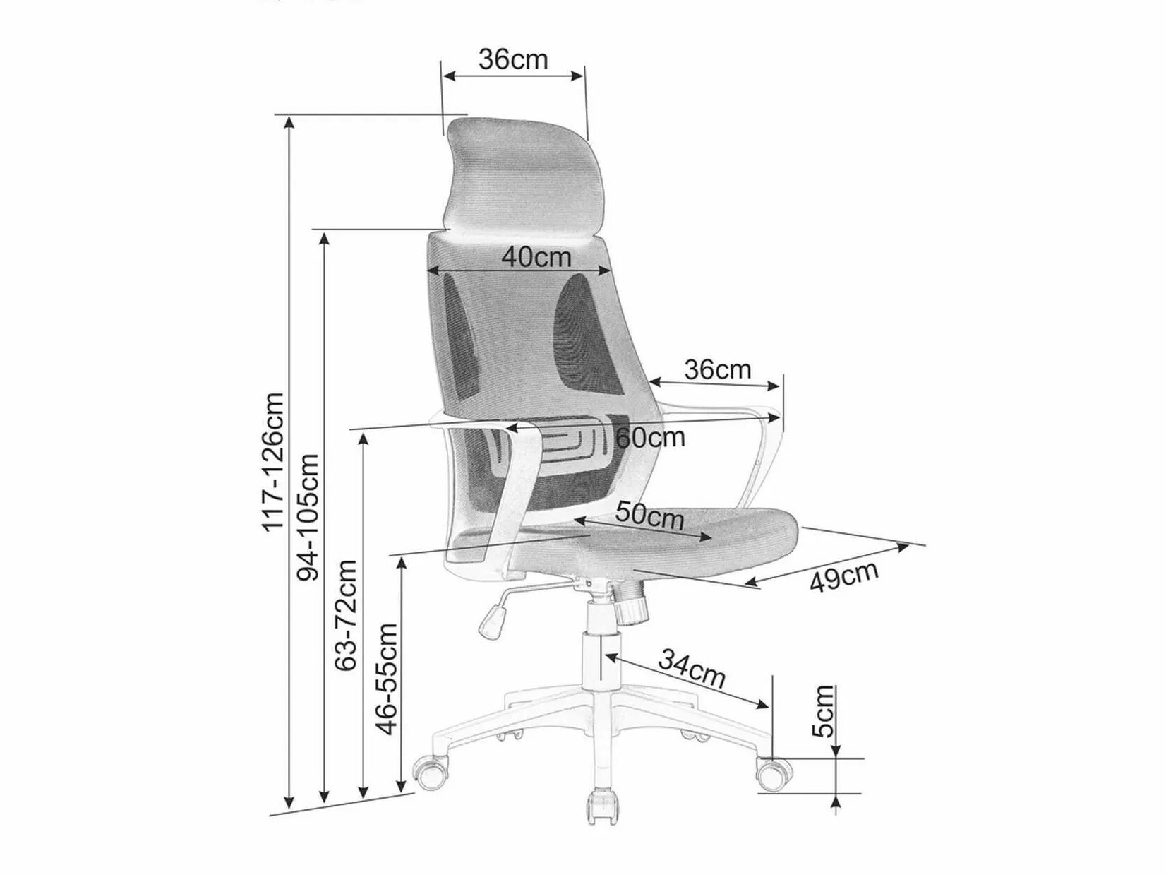 Bureaustoel Detroit 159