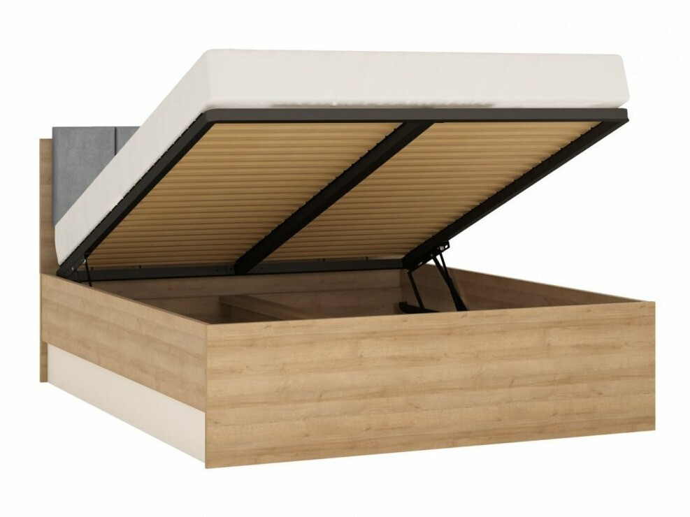 Bed Feldeli 117 (Riviera eiken + Wit)