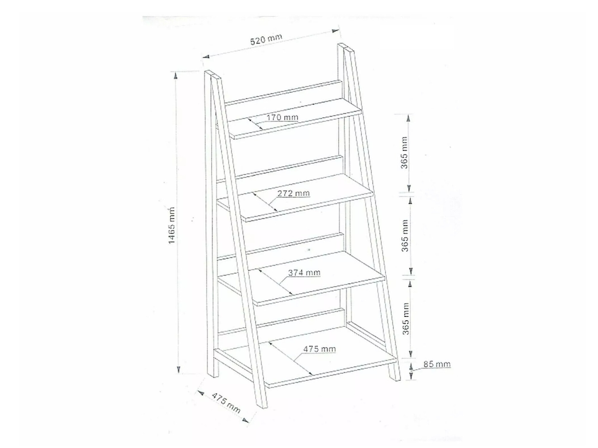 Boekenkast Detroit 173