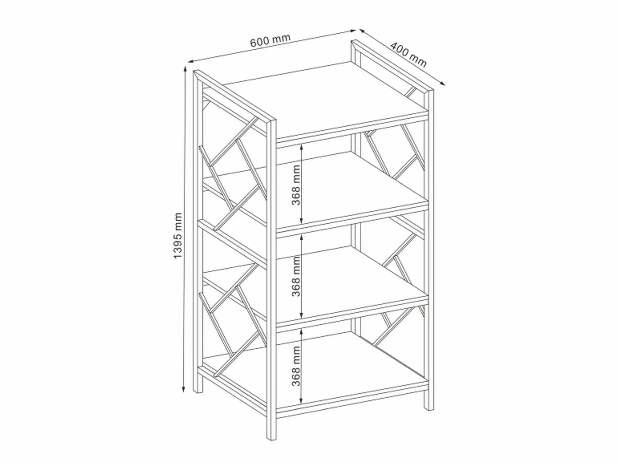 Boekenkast Detroit 195