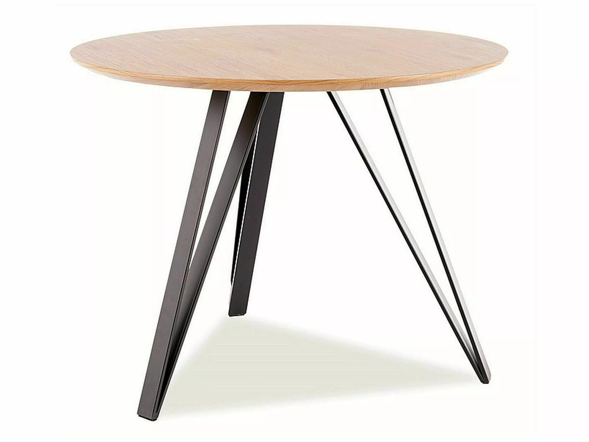 Tafel Detroit 251 (Zwart + Eiken)