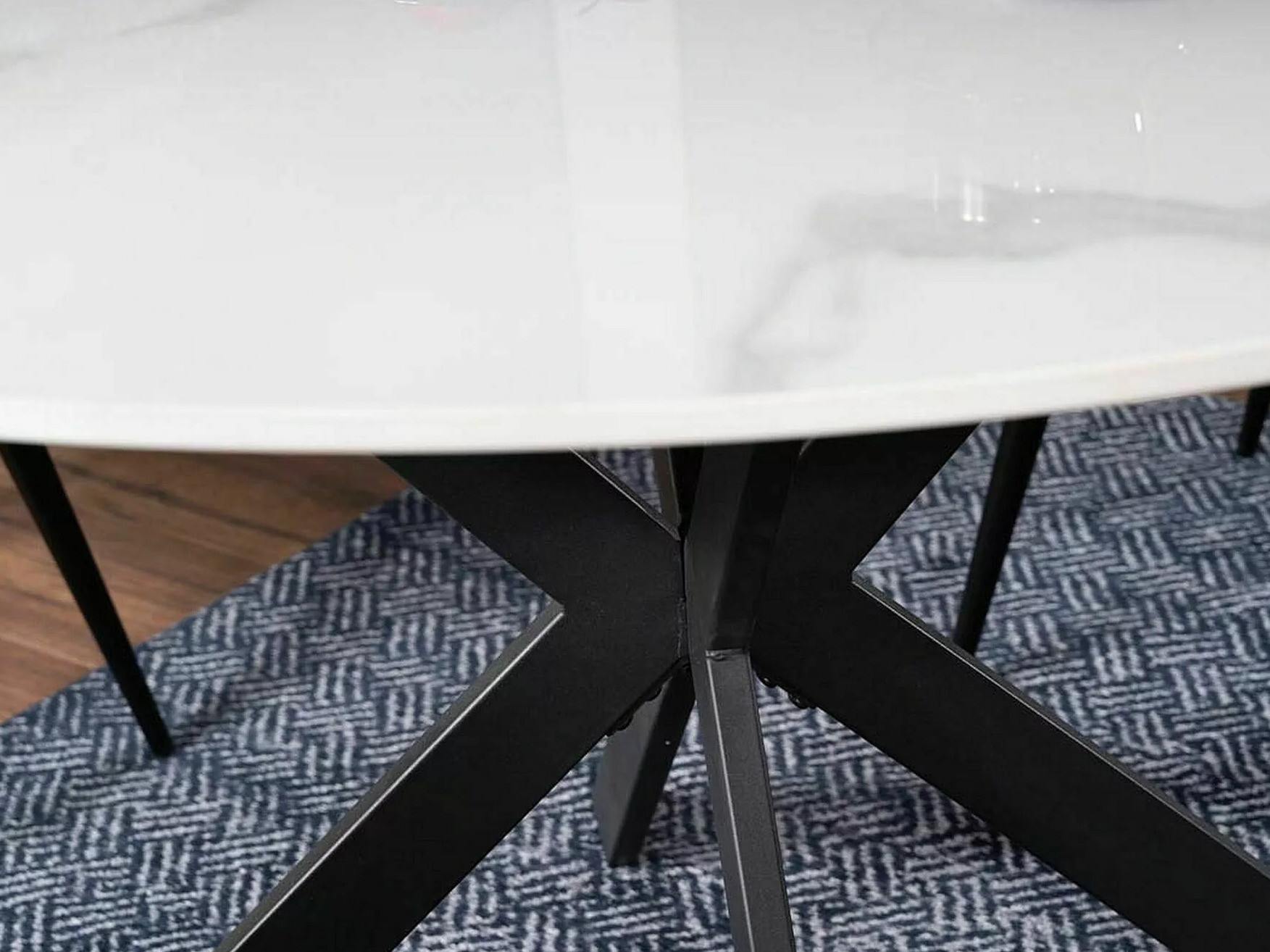 Tafel Detroit 256 (Wit marmer)