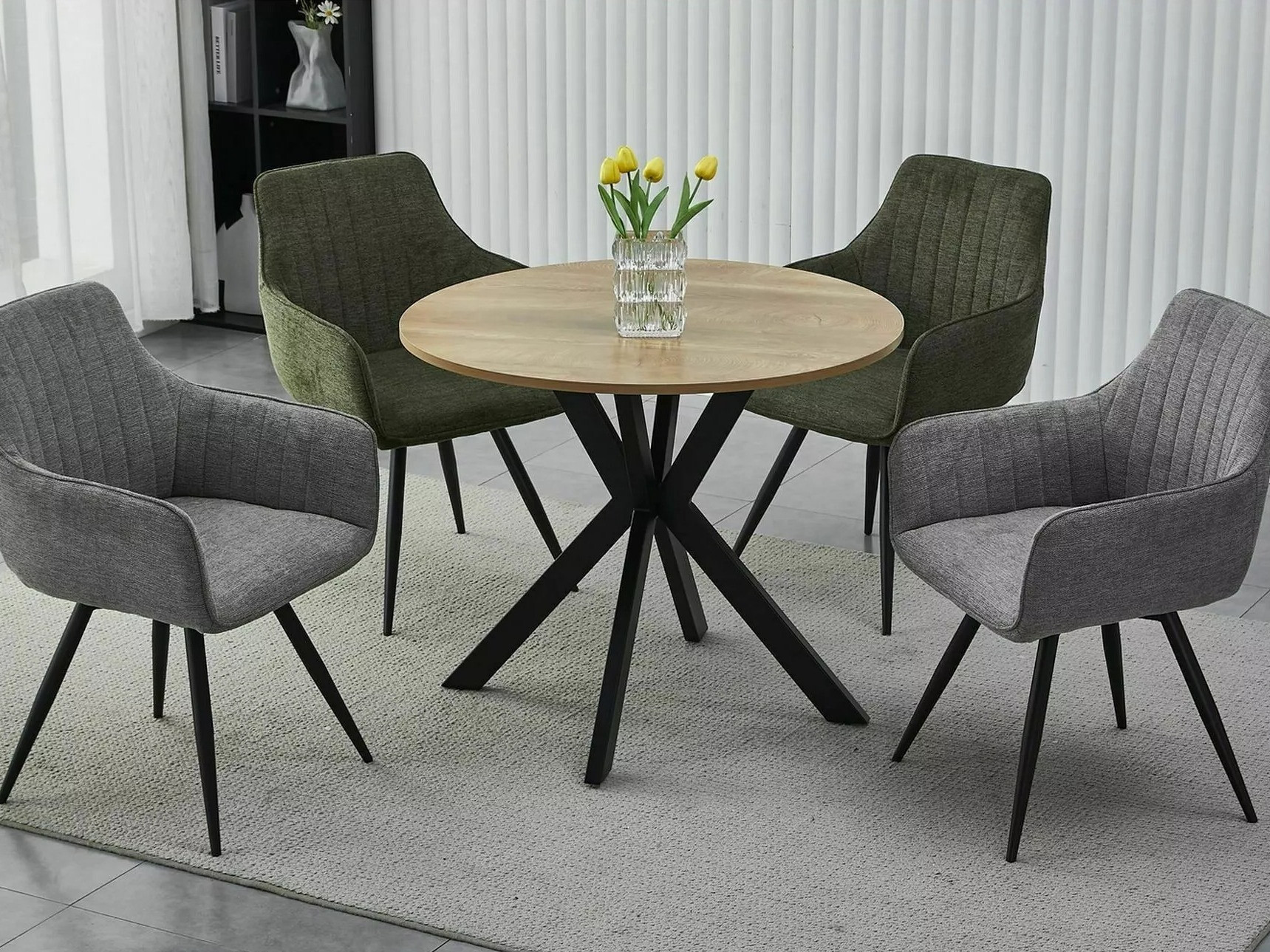 Tafel Detroit 280 (Eiken)