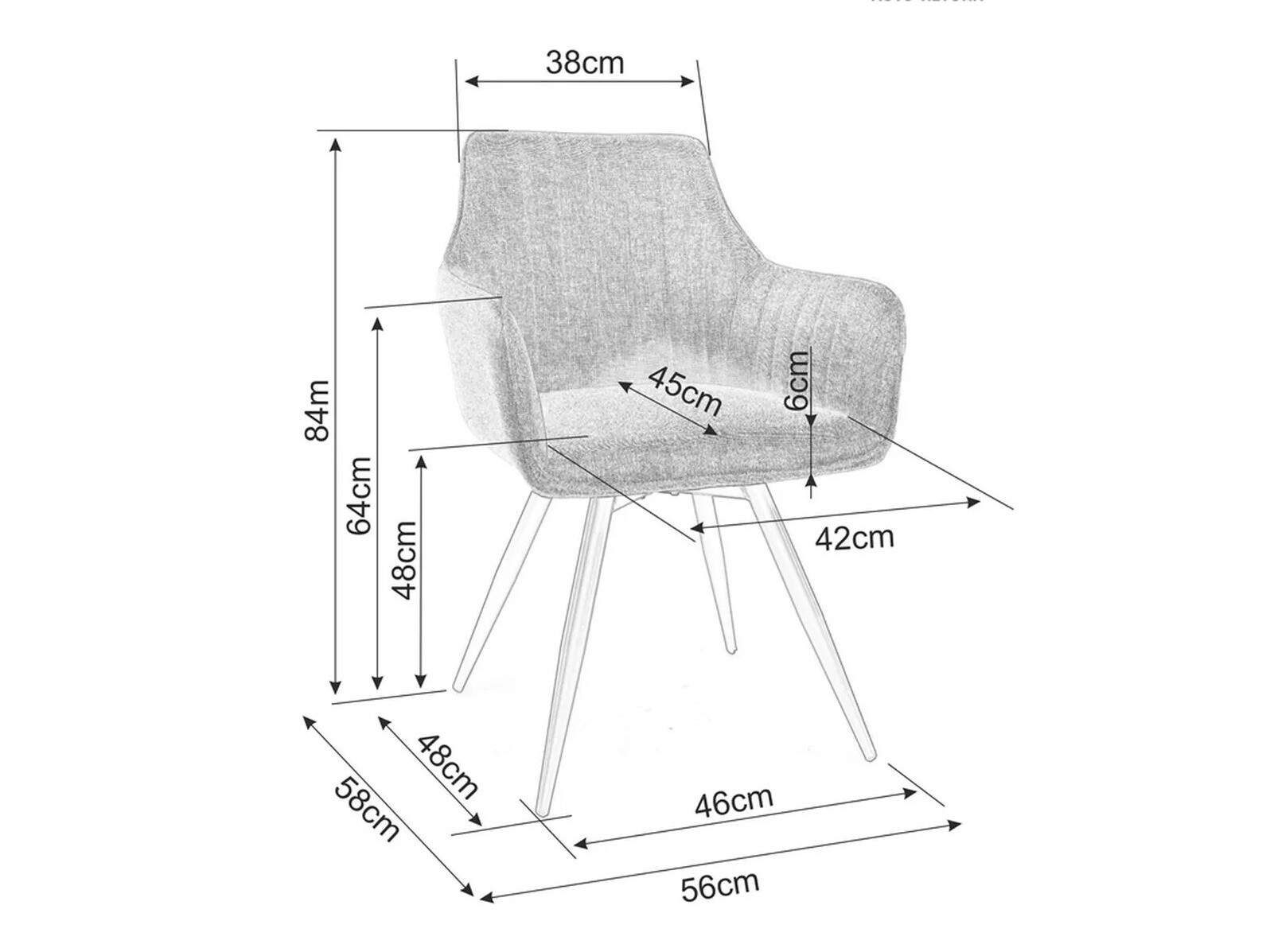 Stoel Detroit 289 (Beige)