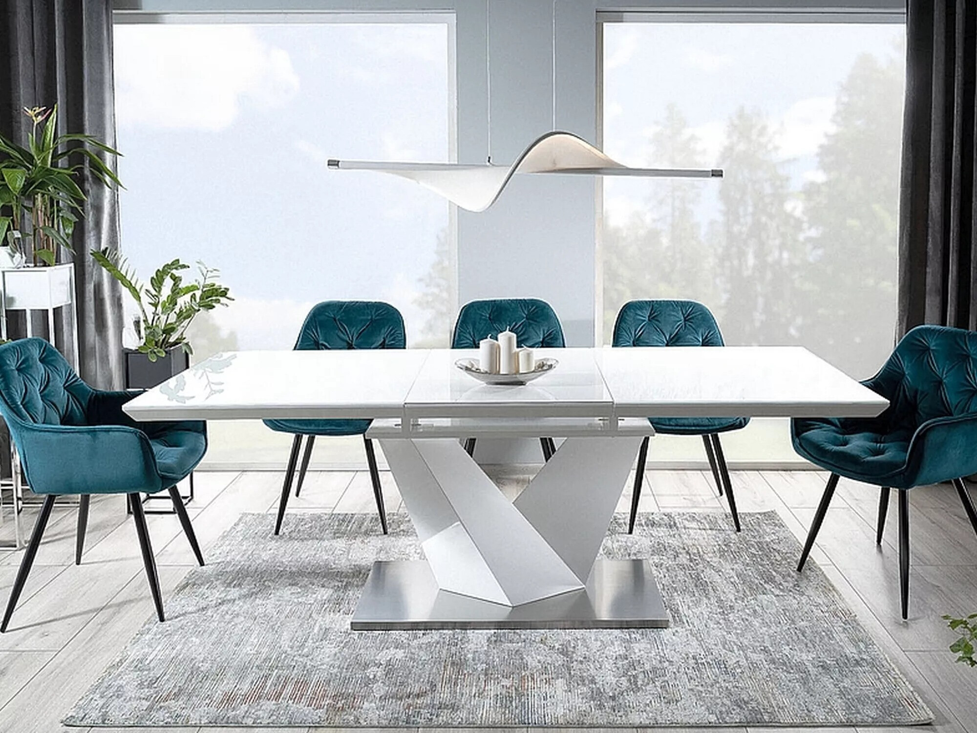 Stoel Detroit 354 (Turquoise)