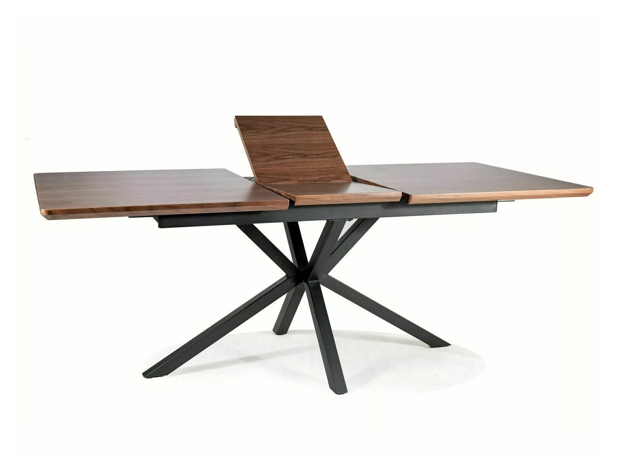 Tafel Detroit 374 (Notenhout + Zwart)