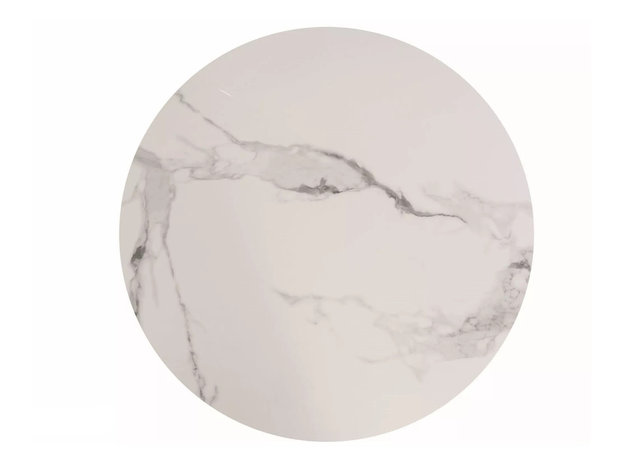 Tafel Detroit 378 (Wit marmer + Wit)