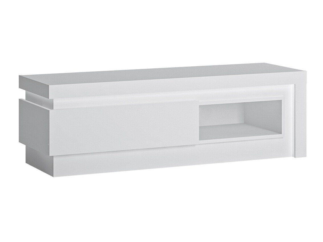 TV-meubel Feldeli 102 (Wit + Glanzend wit)