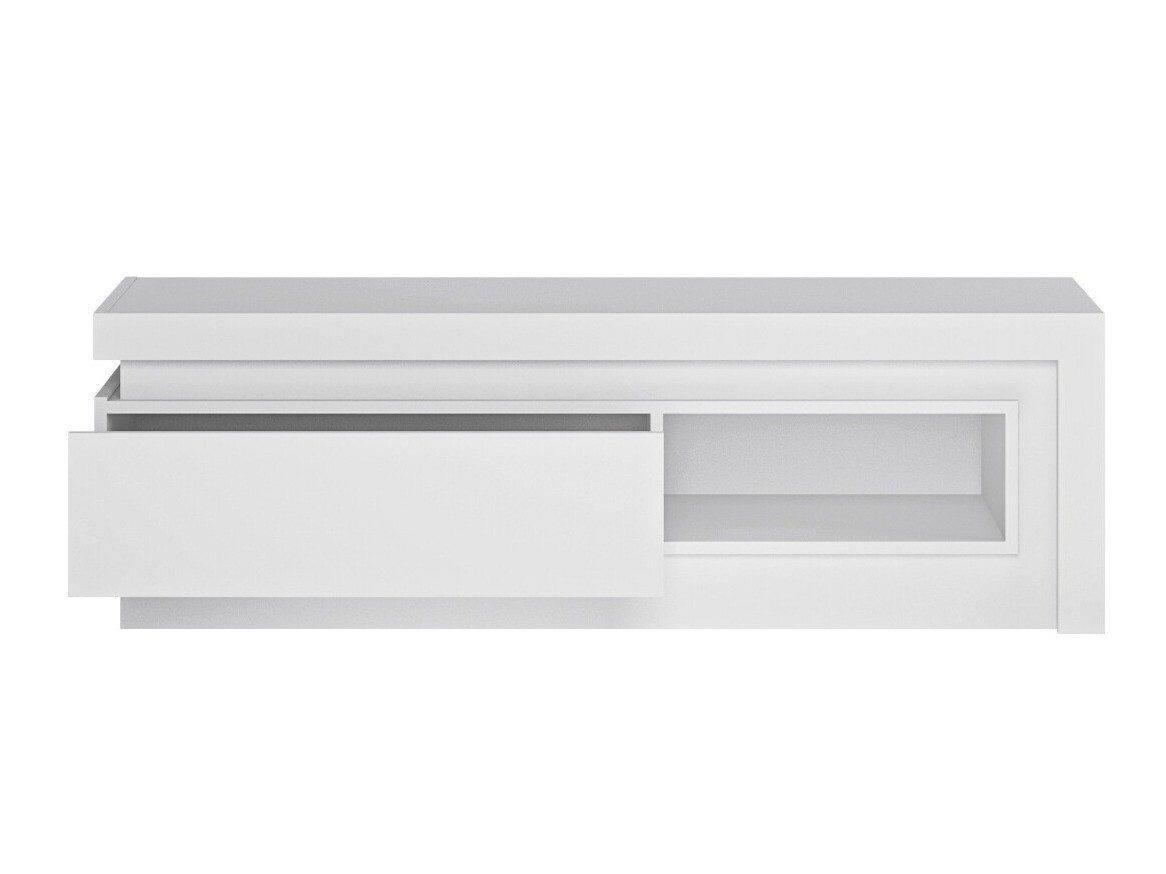 TV-meubel Feldeli 102 (Wit + Glanzend wit)