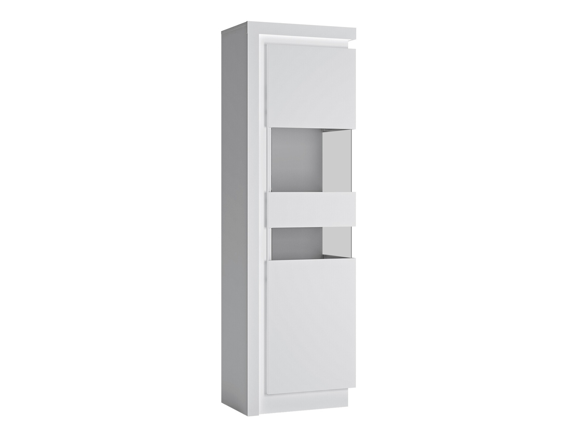 Boekenkast Feldeli 111 (Wit + Glanzend wit)