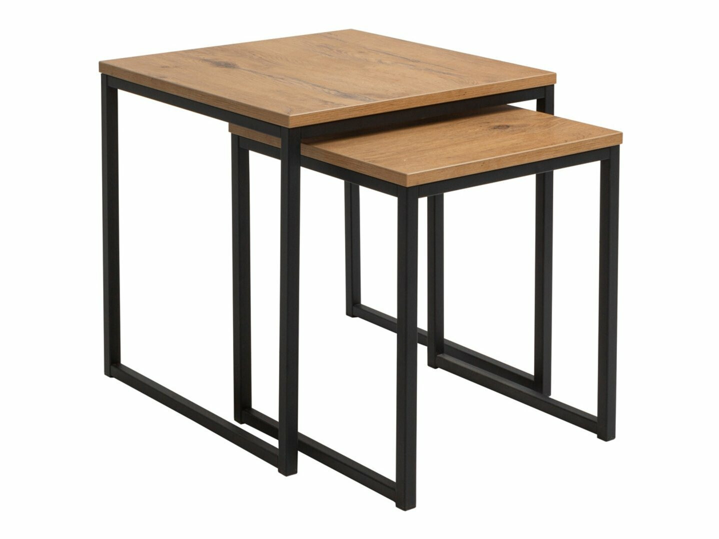 Salontafel set Boston 256 (Lancelot-eik + Zwart)