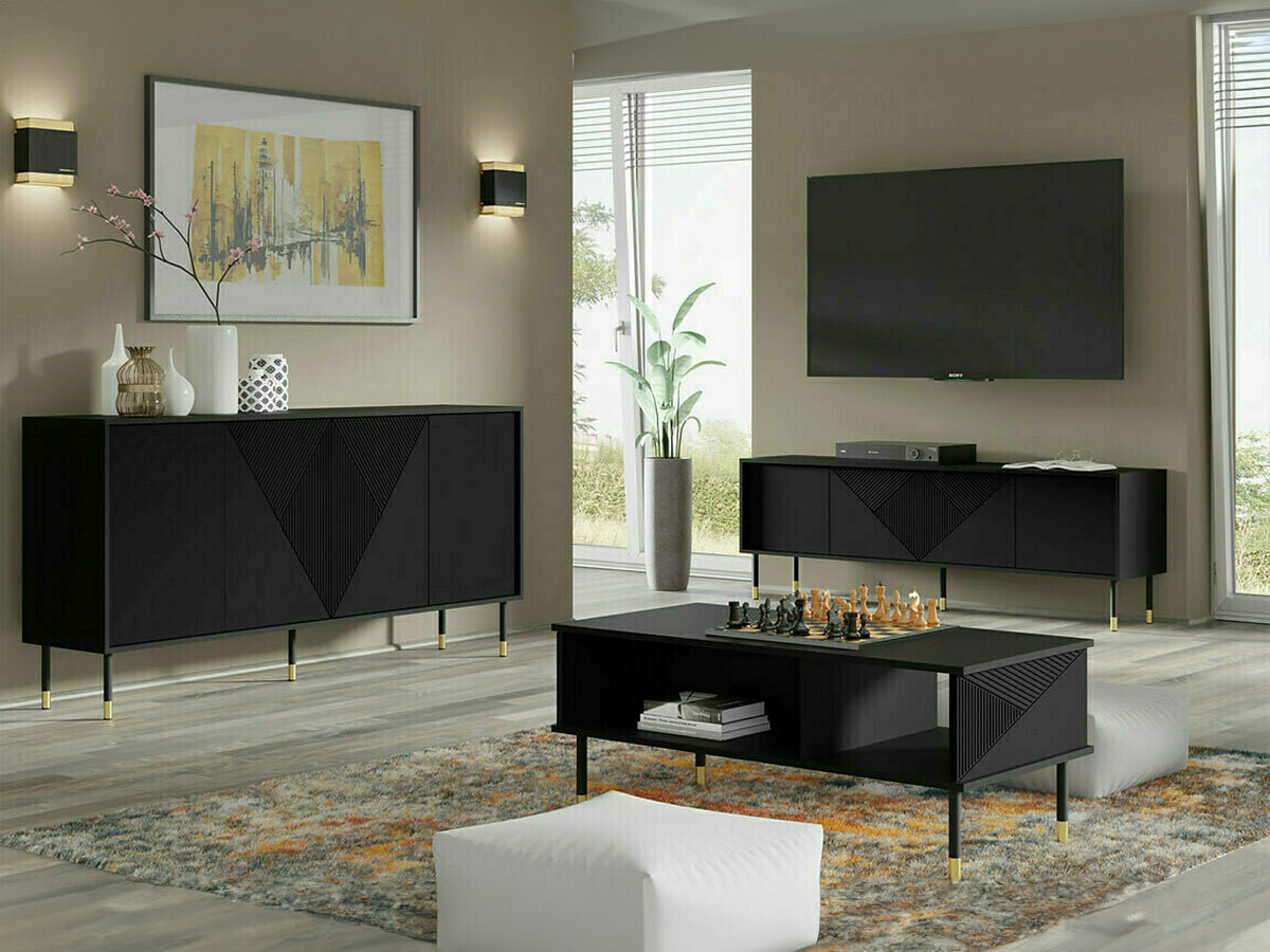 Woonkamerset Teopha 104 (Zwart)