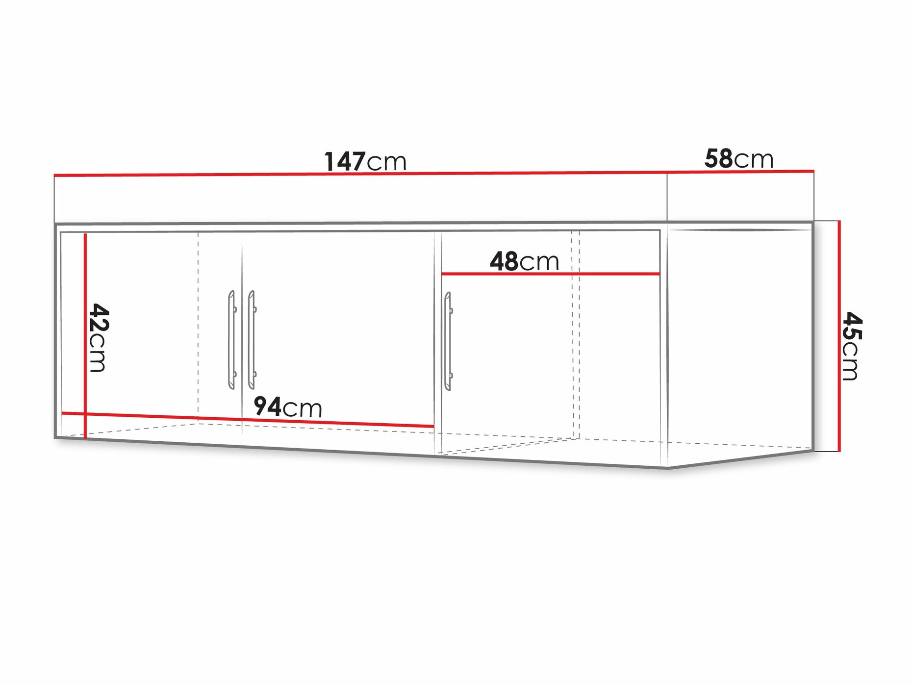 Dressoir Dortivu 152 (Sonoma eik)