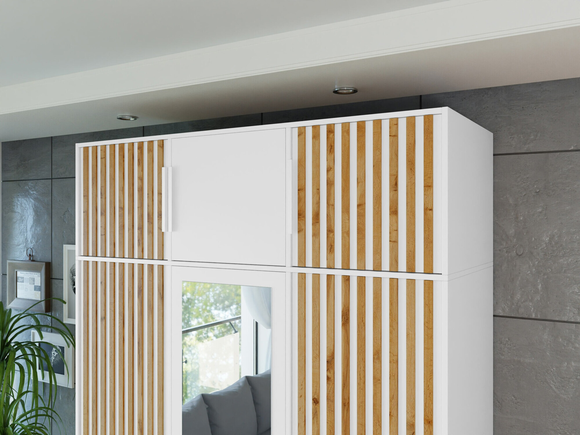 Dressoir Collis I (Wit + Wotan eik)