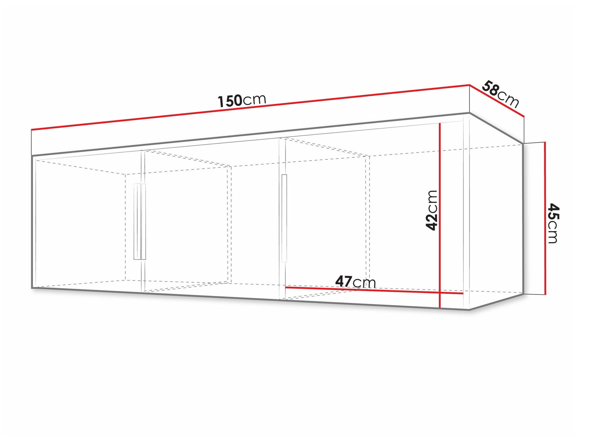 Dressoir Collis I (Wotan eik + Zwart)