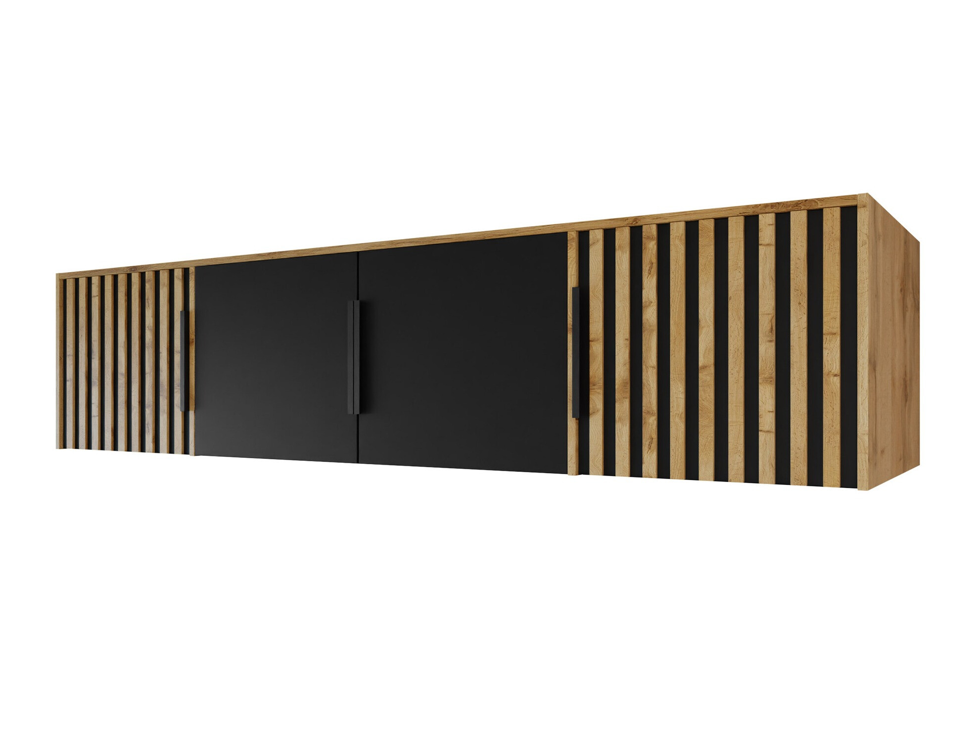 Dressoir Collis II (Wotan eik + Zwart)