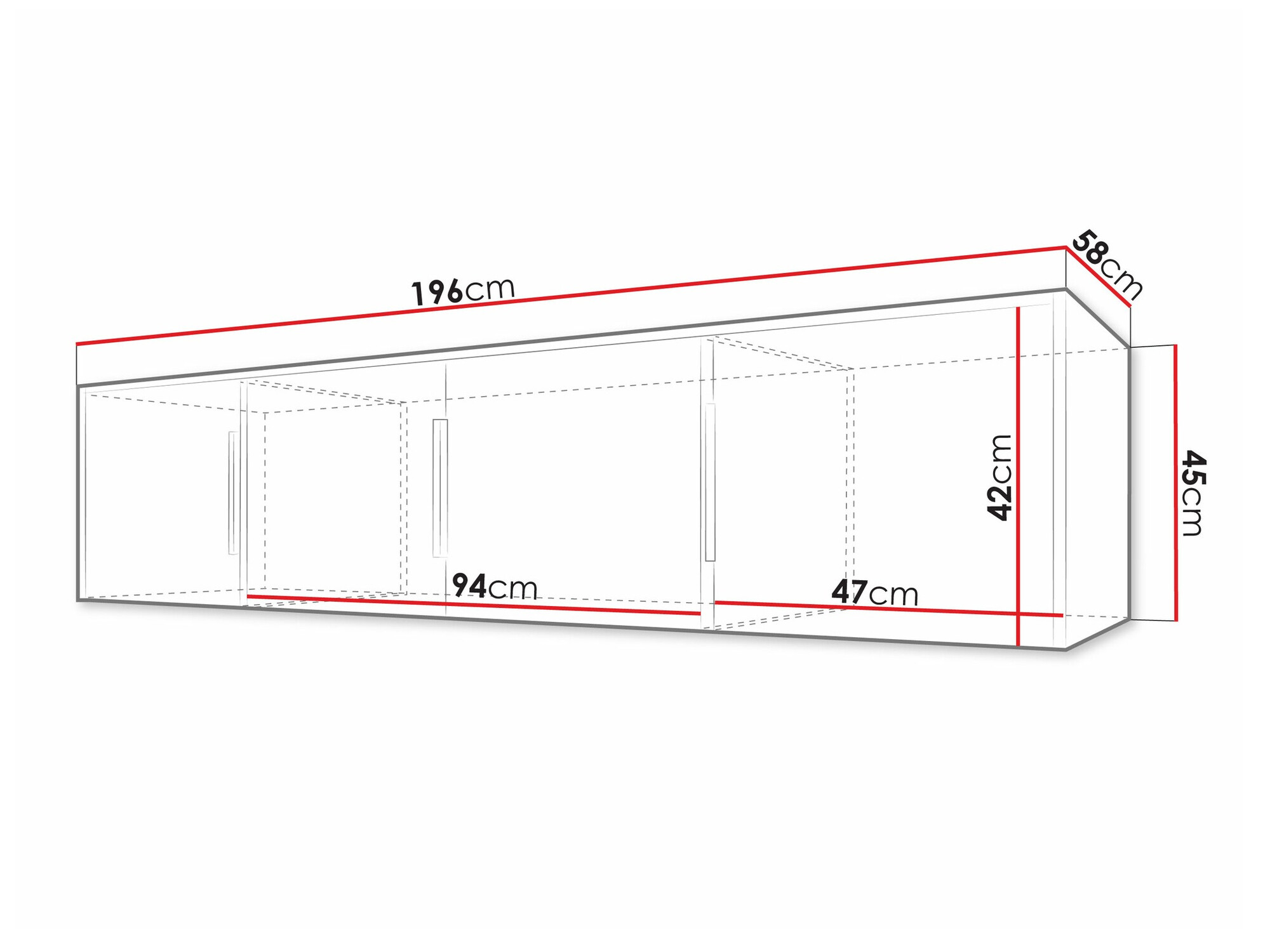 Dressoir Enolevo 107 (Wit + Wotan eik)