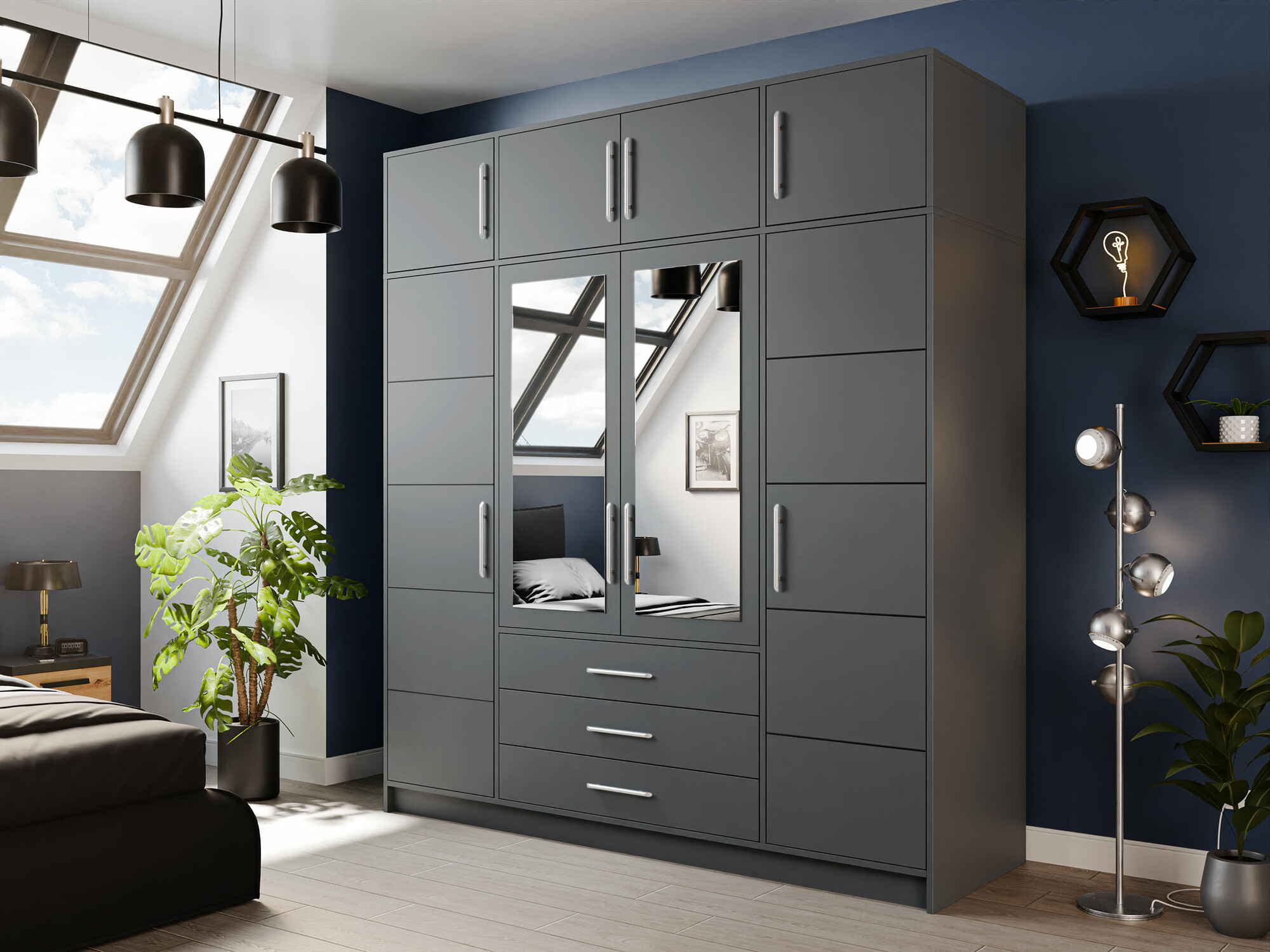 Dressoir Dortivu 146 (Grafiet)