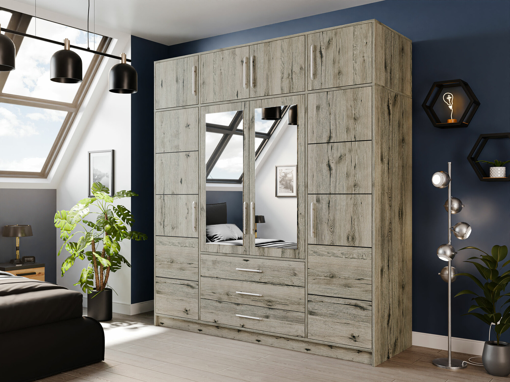 Dressoir Dortivu (Wellington eik)
