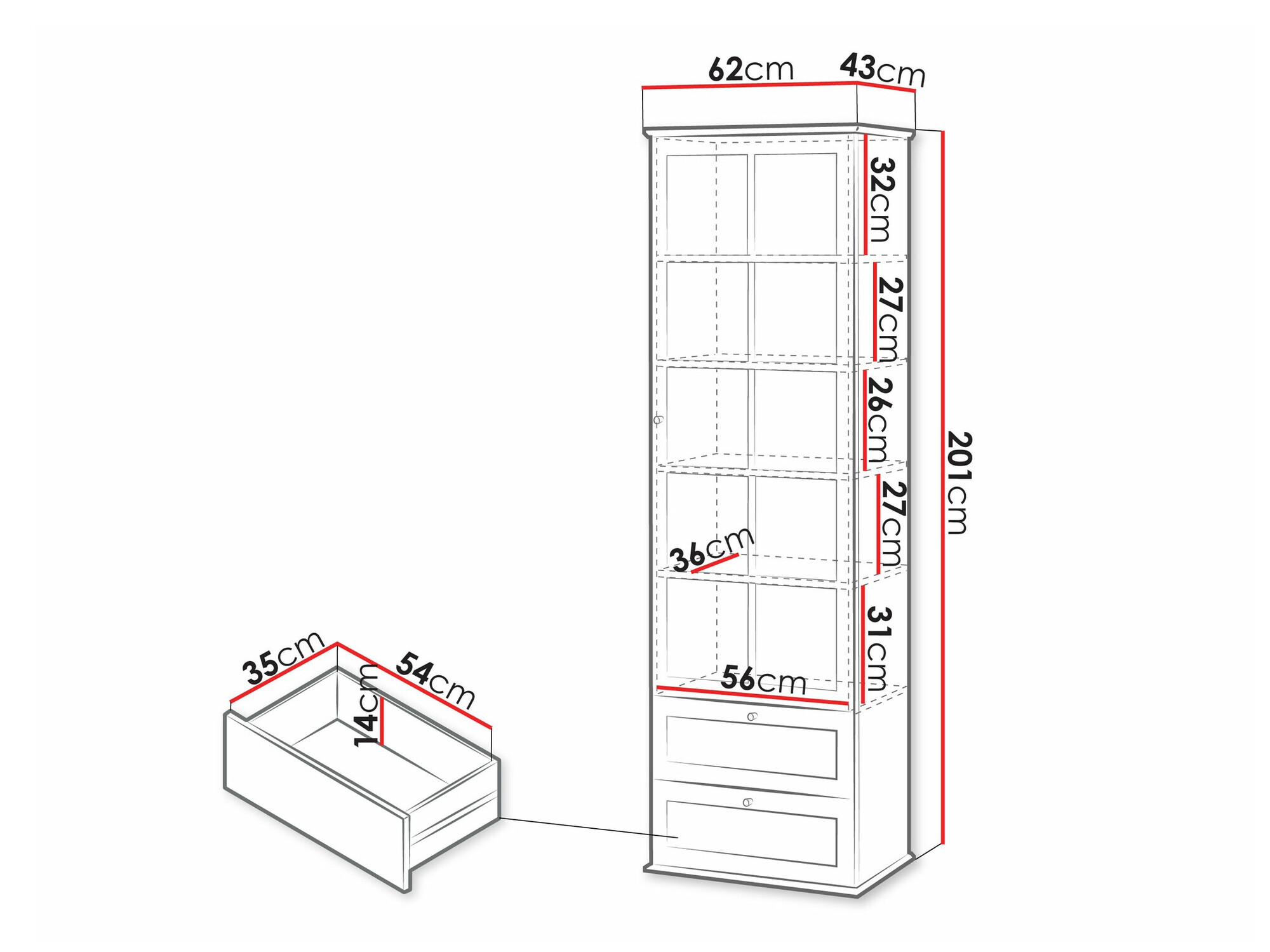 Boekenkast Comfivo Custos
