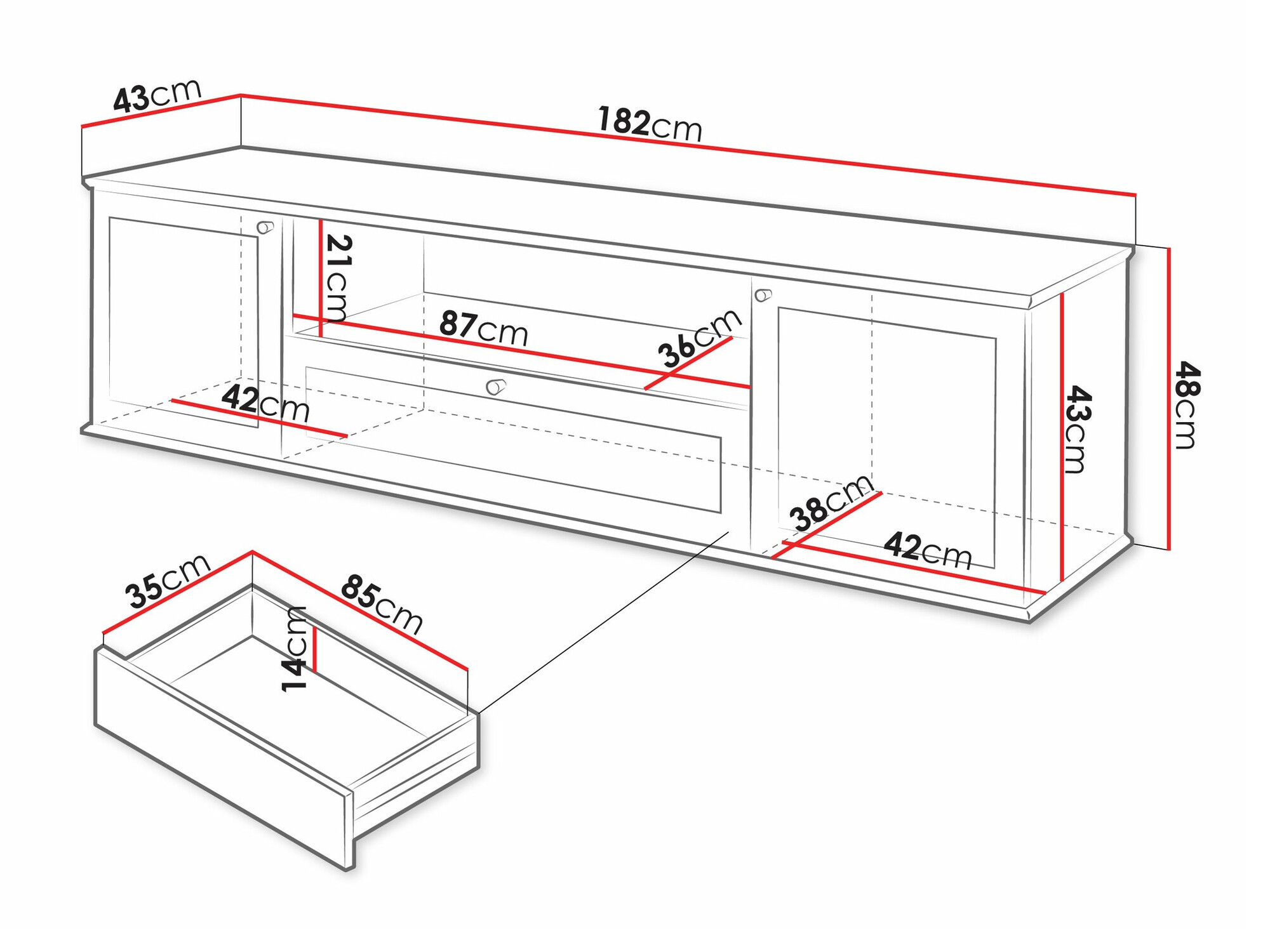 TV-meubel Comfivo Custos