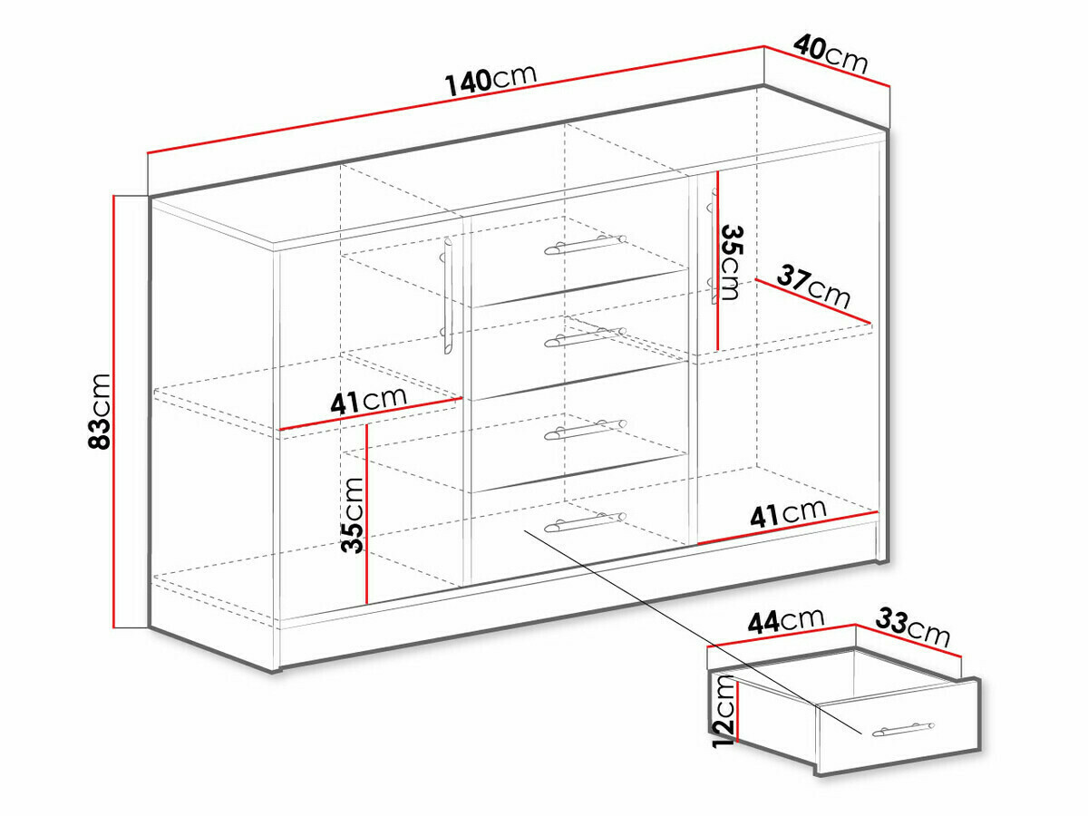 Ladekast Cavmero 109 (Artisan eiken)