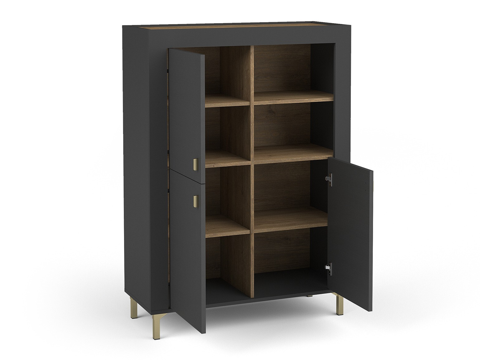 Boekenkast Mormavu 105 (Matzwart)